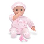 Melissa & Doug Mine to Love Jenna 12-Inch Soft Body Baby Doll (Romper and Hat Included, Wipe-Clean Arms & Legs)