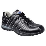 Portwest Steelite Arx Safety Trainer S1P HRO, Size: 43, Colour: Black, FW33BKR43