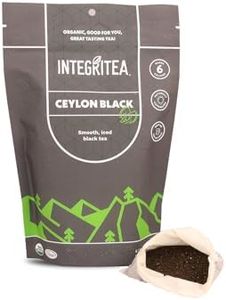 IntegriTEA Ceylon Black Cold Brew Black Tea Bags - 6-Bag Unsweetened Iced Tea Pack for 6 Gallons of Tea - Cold or Hot Brew Organic Iced Black Tea Bags