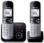 Panasonic KX-TG6822EB Twin DECT Cordless Telephone Set with Answer Machine