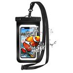 iJiZuo IPX8 Waterproof Phone Case, Waterproof Phone Pouch Dry Sealed Bag with Lanyard for Swimming Snorkeling, for All Smartphones, Samsung, iPhone 13/12/11/XS/Max/XR/X Galaxy S10 More up to 7.0