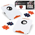 Wild Sports NFL Chicago Bears Pro Football All-Weather Cornhole Set - Travel Bean Bag Toss Set Includes 8 Bean Bags