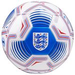 England FA Football - Soccer Ball for Adults Teenagers Kids Training Football Size 3, 4 or 5 - England Merchandise (White/Blue, Size 5)