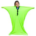 Sensory Sox Stretchy Body Socks Full-Body Wrap to Relieve Stress, Hyposensitivity Great for Boys, Girls with Autism, Anxiety (Large 56"x27", Green)