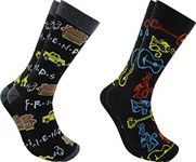 Friends TV Show 2-Pack Men Crew Socks