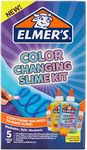 Elmer'S Colour Changing Slime Kit | Slime Supplies Include Colour Changing Glue | with Magical Liquid Slime Activator | Activates with Uv Light | 4 Piece Kit