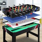 Pool Table, 4-in-1 Foosball Footbal