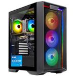 Skytech Nebula Gaming PC Desktop, Intel i5 14400F 2.5 GHz (4.7GHz Turbo), NVIDIA RTX 5060 8GB, 1TB NVMe SSD, 16GB DDR5 RAM 6000, 650W Gold PSU, Wi-Fi, Win 11