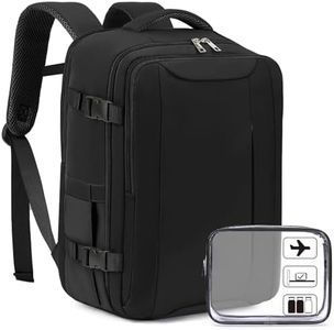 Xkdoai for Easyjet Cabin Bag 45x36x20, Travel Backpack with TSA Approved Clear Bag, Carry-ons Cabin Backpack for Travelling Underseat Cabin Bag Laptop Backpacks Luggage Set
