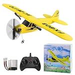 yusvwkj RC Airplane Easy to Fly EPP RC Plane with USB Charging, 2.4GHz Remote Contro Glider,Suitable for Beginners, Children and Adults