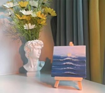12-Piece Wooden Tabletop Easel Set – Art Display & Painting Stands