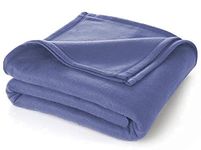 Cloth Fusion Solid All Season Multipurpose Fleece Winter Blanket Single Bed (150x228 cm or 60"x90" Inches, Sky Blue)