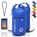 Oceandrybag - Waterproof Dry Bag Backpack - Floating Dry Sack Portable for Kayaking, Beach, Rafting, Boating, Hiking, Camping, Fishing with Waterproof Phone Case - Keep Your Gear Clean & Dry