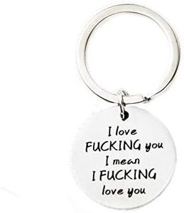 Couples Gifts Keychain, Boyfriend Girlfriend Birthday Gift, I Love You Keyring Valentine's Day Christmas Gifts for Husband Wife