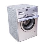 Elite Products Front Load Washing Machine Cover Suitable for 6.5 kg, 7kg & 7.5 KG (Fits for IFB,LG,Samsung) Waterproof & Dustproof (SMALL WHITE FLOWERS)