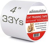 adimmobilize Cat Scratch Deterrent Tape - Anti-Scratch Cat Training Tape for Couch, Furniture, Door, 4" x33Yards, 100% Transparent Clear, Removable, Residue-Free, Non-Toxic