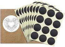 .75” Circle Match Striker Stickers – 100 Pieces | Charcoal Match Strike Paper with Adhesive Pre-Cut in Circles for Easy Match Lighting | Also Available in Bumble/Dotted Pattern or Brown & Many Sizes