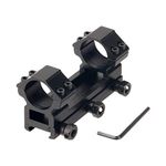 FOCUHUNTER Tactical Scope Mount Ring 25.4mm Hunting Scope Mount for Picatinny Rail Double Tube Scope Mount Outdoor Camping Optical Sight Hunting Tool Accessories Full Alloy Metal