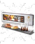 4 Piece Acacia Cheese Knife Set & S