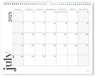 S&O Modern Minimal Wall Calendar fr