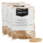 AmazonBasics Rubber Bands, Size 19 (3-1/2 x 1/16 Inch), 1250 Bands/1 lb. Pack, 3-Pack