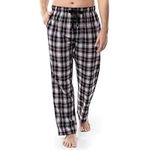 Fruit of the Loom Mens Yarn-dye Woven Flannel Pajama Pant, Black Plaid, 3X-Large