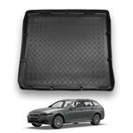 Nomad Boot Liner Compatible with BMW 5 Series 2010-2017 [F11] [Touring] Recyclable Plastic (PE) Tailored Fit Car Floor Guard Tray Black Custom Fitted Accessory Dog Friendly Waterproof Raised Edges