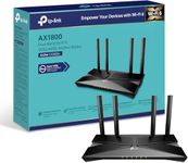 TP-Link AX1800 Dual-Band Wi-Fi 6 Gigabit VDSL/ADSL Modem Router, 1201 Mbps/5 GHz, 574 Mbps/2.4 GHz, 1× USB 2.0，2×2MU-MIMO, VoIP Support, TP-Link Tether App, Versatile Connect (Archer VX1800v)