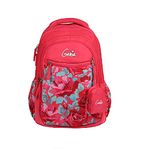 Genie Valentine 27 litres Pink School Backpack (17 inch,Water Resistant)