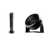 Honeywell Comfort Control Tower Fan, HO-5500 & TurboForce Power Fan (Quiet Operation Cooling, 90° Variable Tilt, 3 Speed Settings, Wall Mount Feature, Table Fan) HT900E