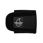 Sports Research Sweet Sweat 'Pro-Series' Waist Trimmer (Black) with Adjustable Velcro Straps (XS-S)