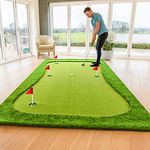 FORB Professional Putting Mat - Standard 12ft x 3.2ft or XL 13.1ft x 6.5ft - Outdoor & Indoor Golf Green Putting Mat To Help Improve Putting Skills (XL)