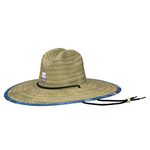 HUK Men's Standard Straw, Wide Brim Fishing & Beach Hat, Fish and Flags-Set Sail, One Size