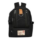 Cargo Multi Pocket 26 liters Canvas Fashion Backpack (Black)