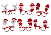 Zest 4 Toyz Christmas Accessories for Kids, Party, Decoration, Festival Fun Random Designs, 12 Goggle Frame