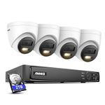 ANNKE H1200 12MP PoE CCTV Camera System, 4x 12MP Security IP Camera with Spotlight, Person/Vehicle Detection, H.265+ & IP67 Outdoor, 8CH NVR Recorder with 2TB Hard Drive