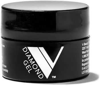 V Beauty Pure Diamond Gel Nail Art Adhesive - Long-Lasting 3D Rhinestone Glue - High Gloss Soak-Off Led & UV Nail Glue for Crystal Pedicures & Manicures, Salon & Home DIY, 5 ml