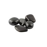 Heka Naturals Shungite Tumbled Stones | 50g - Water Purification, Detoxification, Mineralization, Healing Crystals, Feng Shui & Reiki Decor - Zen Garden Embellishment, Aquarium Decor