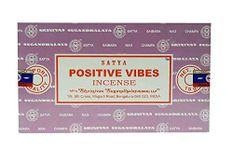 Satya Nag Champa Positive Vibes Incense Sticks, 12 Count