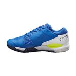 Wilson Men's Rush Pro Ace Clay Sneaker, Lapis Blue/White/Safety Yellow, 8.5 UK