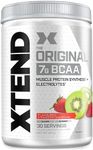 XTEND Original BCAA Powder Strawberry Kiwi Splash 30 Servings | 7g BCAAs Per Serving | Sugar Free Branched Chain Amino Acids and Electrolytes Powder for Post Workout Muscle Recovery and Hydration