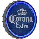 American Art Decor Corona Extra LED Neon Light Sign Wall Decor – Corona Beer Bottle Cap LED Neon Sign for Man Cave, Bar, Garage, Game Room – USB Powered (12.5”)