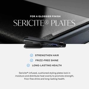 Cloud Nine Wide Hair Straightener – Grey Ceramic Plates