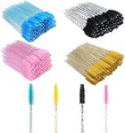 200PACK Reayou Disposable Mascara Wands Eyelash Brush Spoolies for Eye Lash Extension, Eyebrow and Makeup Crystal Tbestmax