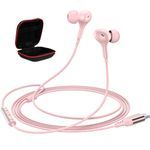 ACAGET C Type Headphones for Samsung A35 A55, Magnetic USB C Earphones for iPhone 16 15 Pro MAX, Wired Earbuds for Samsung Z Flip Fold 6 S24 S20 S21S23 A54 A34 for OPPO for Google 9 8 7a Women Girls