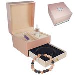 Wellbeing Gifts for Women - Relaxation Gifts for Women - Calming Gifts for Women - Lava Rock - Lavender Oil - Amethyst Crystal - Gifts for Her - Birthday Present Ideas for Women