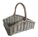 Red Hamper Large Slope Sided Antique Wash Garden Trugs Brown, 55x45x45 cm