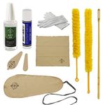 Rochix Flute Cleaner Care Cleaning Kit,Maintenance Kit,Khaki,Key Oil,Cork Grease,Swab,Cleaning Cloth,Cleaning Brush,Cleaning Rod