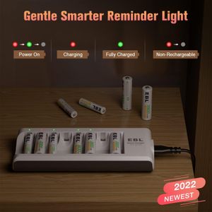 EBL 8-Bay AA/AAA Battery Charger Set – Fast Charging Station