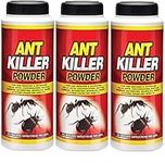 3x Ant Killer Powder for Indoor and Outdoor Use Strongest Ant Killer for Lawns, Home, Garden to Kill Ants, Cockroaches, Woodlice, Earwigs and Crawling Insects